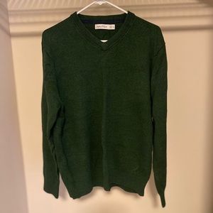 Nautical olive green sweater